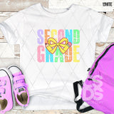 DTF Transfer - DTF012875 Colorful Pencil Bow Grade Set