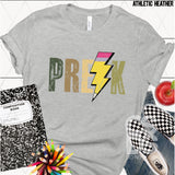 DTF Transfer - DTF012876 Lightning Bolt Pencil Grade Set