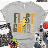 DTF Transfer - DTF012876 Lightning Bolt Pencil Grade Set