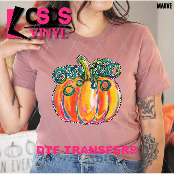 DTF Transfer - DTF012877 Watercolor Pumpkin