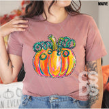 DTF Transfer - DTF012877 Watercolor Pumpkin