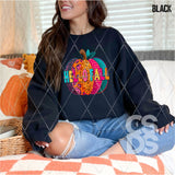 DTF Transfer - DTF012887 Hello Fall Colorful Leopard Pumpkin