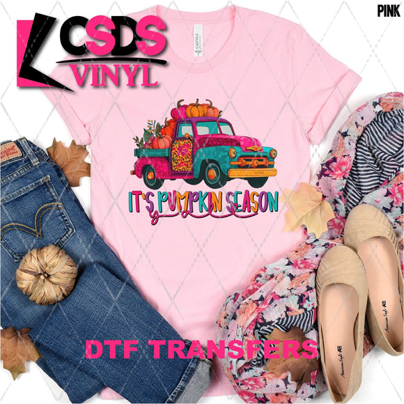 DTF Transfer - DTF012888 It's Pumpkin Season Y'all Vintage Truck