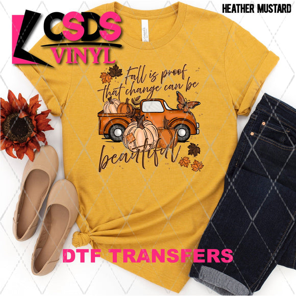 DTF Transfer - DTF012896 Fall is Proof that Change is Beautiful