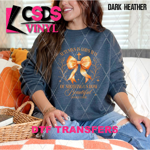 DTF Transfer - DTF012910 Autumn's is Gods Way