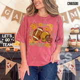 DTF Transfer - DTF012925 Floral Fall Football and Helmet