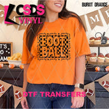 DTF Transfer - DTF012926 Checkered Football Single Color