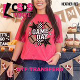 DTF Transfer - DTF012932 Game Day Football Leopard Stars