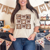 DTF Transfer - DTF012936 Football Squares Coquette Grid