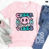 DTF Transfer - DTF012945 Cheer Vibes Smile