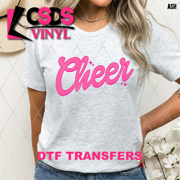 DTF Transfer - DTF012946 Pink Cheer Script