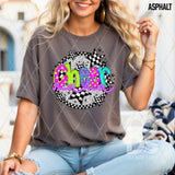 DTF Transfer - DTF012953 Colorful Cheer Mom Stars Round