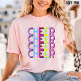 DTF Transfer - DTF012957 Colorful Stacked Cheer Word Art