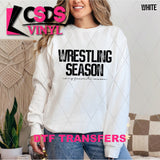 DTF Transfer - DTF012970 Wrestling Season Single Color