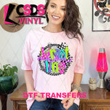 DTF Transfer - DTF012971 Colorful Checkered Wrestling Mama