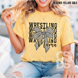 DTF Transfer - DTF012973 Wrestling Mama Coquette Stacked Word Art