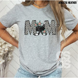 DTF Transfer - DTF012985 Hockey Mom Puck Checkered