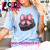 DTF Transfer - DTF012986 Hockey Puck Coquette Faux Sequins