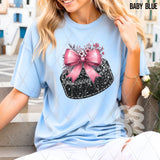 DTF Transfer - DTF012986 Hockey Puck Coquette Faux Sequins