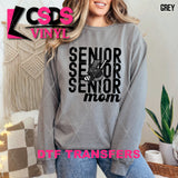 DTF Transfer - DTF012987 Senior Hockey Mom Stacked Word Art