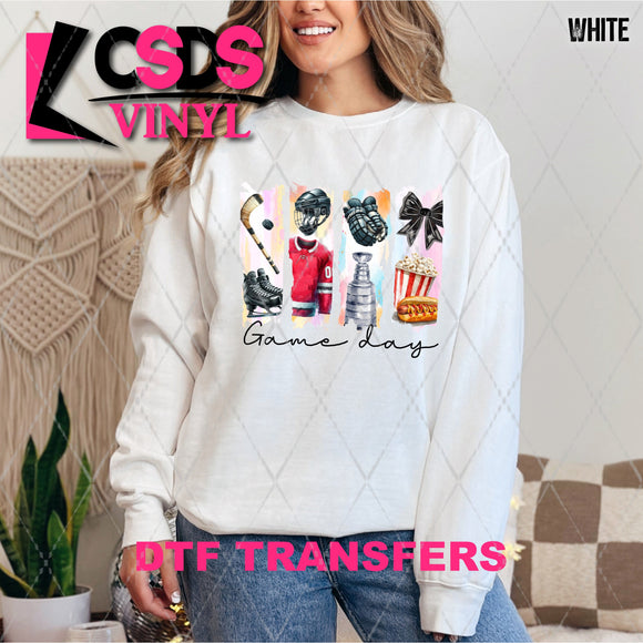 DTF Transfer - DTF012997 Game Day Hockey Image Strips