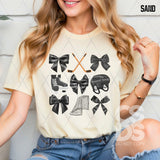 DTF Transfer - DTF012998 Hockey Coquette Grid