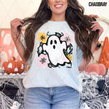 DTF Transfer - DTF013050 Floral Ghost