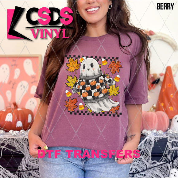 DTF Transfer - DTF013057 Fall Sweater Ghost