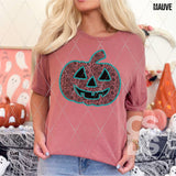 DTF Transfer - DTF013059 Turquoise Jack O Lantern
