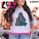 DTF Transfer - DTF013060 Turquoise Boo Ghost