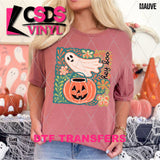 DTF Transfer - DTF013064 Floral Ghost and Jack O Lantern