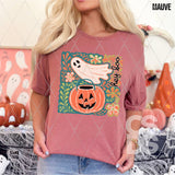 DTF Transfer - DTF013064 Floral Ghost and Jack O Lantern