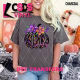 DTF Transfer - DTF013067 Spooky Floral Pumpkin