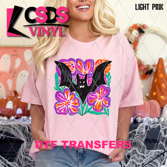 DTF Transfer - DTF013070 Floral Bat