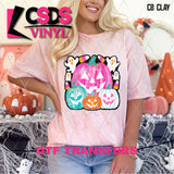 DTF Transfer - DTF013072 Colorful Jack O Lanterns