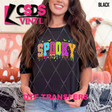 DTF Transfer - DTF013079 Spooky Checkered Varsity