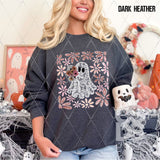 DTF Transfer - DTF013087 Floral Lace Ghost