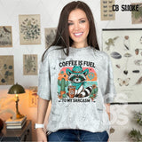 DTF Transfer - DTF013108 Coffee is Fuel to My Sarcasm