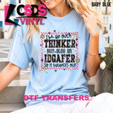 DTF Transfer - DTF013109 I'm an Overthinker