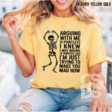 DTF Transfer - DTF013110 Arguing with Me is Pointless Single Color