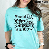 DTF Transfer - DTF013120 I'm Not Like Other Girls Single Color