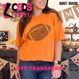 DTF Transfer - DTF013121 Floral Football Single Color