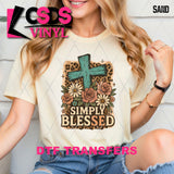 DTF Transfer - DTF013127 Simply Blessed