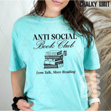 DTF Transfer - DTF013130 Anti Social Book Club Single Color