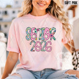 DTF Transfer - DTF013134 Senior 2026 Colorful Floral
