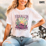 DTF Transfer - DTF013138 Where He Leads I Will Follow