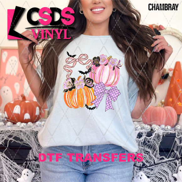DTF Transfer - DTF013139 Coquette Pumpkins