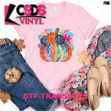 DTF Transfer - DTF013141 Floral Watercolor Pumpkin