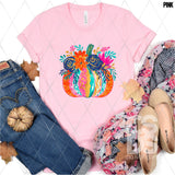 DTF Transfer - DTF013141 Floral Watercolor Pumpkin