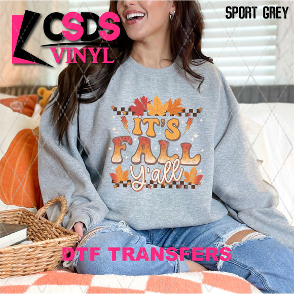 DTF Transfer - DTF013157 It's Fall Y'all
